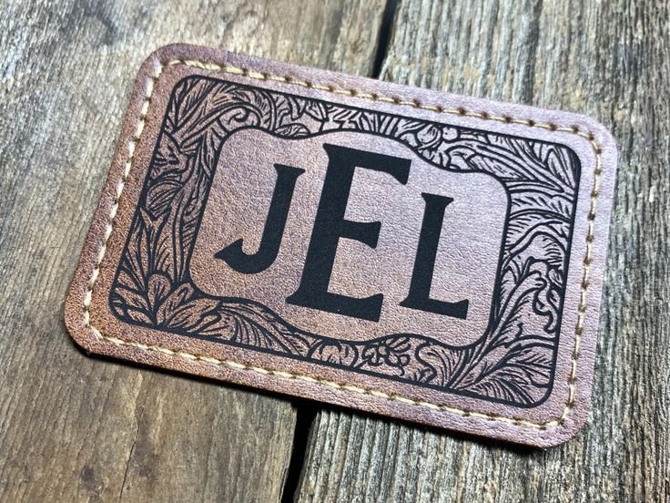 Laser Engraved Leather Patches